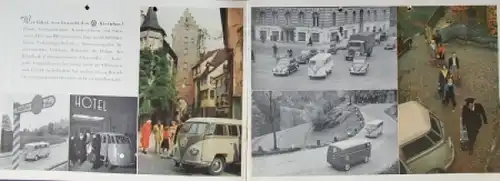 Volkswagen T1 Transporter Modellprogramm 1952 Kleinbus Reuters-Motive Automobilprospekt (7501)