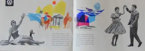 Volkswagen Käfer Modellprogramm 1964 "Alles in einem Volkswagen" Automobilprospekt (7548)