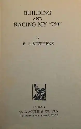 Stephens "Building and racing my 750" 1959 Motorsport-Historie (0061)