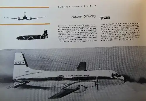 Hawker Siddeley Modellprogramm 1950 Flugzeugprospekt (0068)