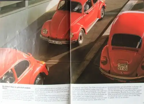 Volkswagen Käfer Modellprogramm 1984 Automobilprospekt (7589)