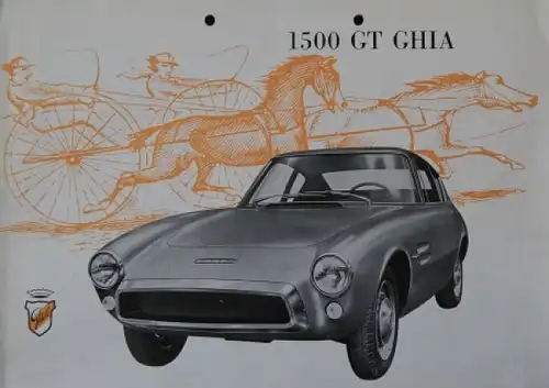 Ghia 1500 GT Modellprogramm 1962 Automobilprospekt (7609)