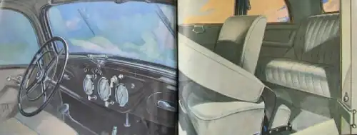 Mercedes-Benz 170 V Modellprogramm 1938 Automobilprospekt (7620)