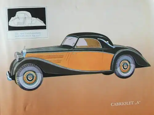 Mercedes-Benz 170 V Modellprogramm 1938 Automobilprospekt (7620)