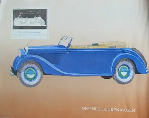Mercedes-Benz 170 V Modellprogramm 1938 Automobilprospekt (7620)