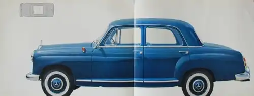 Mercedes-Benz 190 D Modellprogramm 1959 Automobilprospekt (7622)