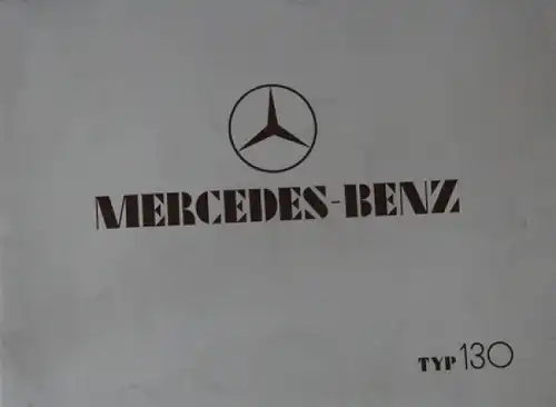 Mercedes-Benz 130 H Modellprogramm 1934 Automobilprospekt (7624)