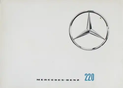 Mercedes-Benz 220 Modellprogramm 1964 Automobilprospekt (7632)
