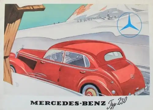 Mercedes-Benz 230 Modellprogramm 1939 Automobilprospekt (7634)