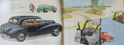 Mercedes-Benz 300 Modellprogramm 1954 Liska Automobilprospekt (7645)
