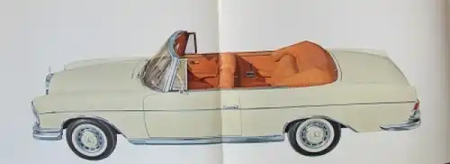 Mercedes-Benz 300 SE Cabriolet Modellprogramm 1964 Automobilprospekt (7649)