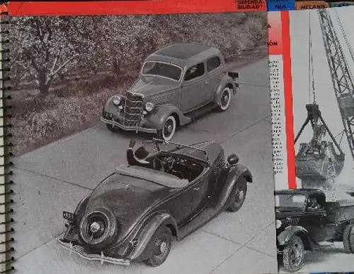 Ford V8 Modellprogramm 1935 Automobil-Prestigeprospekt (7663)