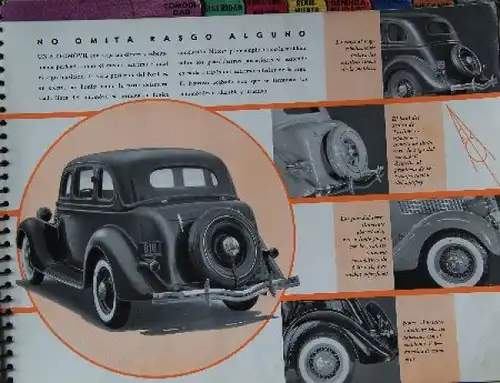 Ford V8 Modellprogramm 1935 Automobil-Prestigeprospekt (7663)