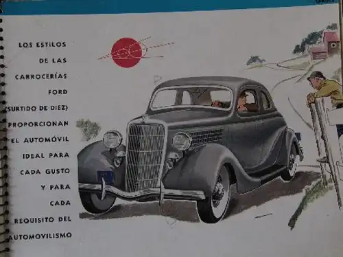 Ford V8 Modellprogramm 1935 Automobil-Prestigeprospekt (7663)