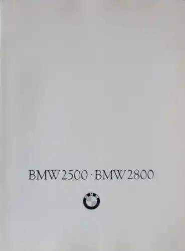 BMW 2500 - 2800 Modellprogramm 1968 Automobilprospekt-Mappe (7682)