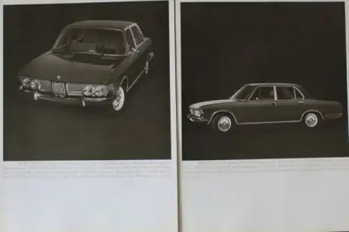 BMW 2500 - 2800 Modellprogramm 1968 Automobilprospekt-Mappe (7682)