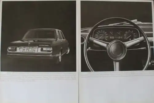 BMW 2500 - 2800 Modellprogramm 1968 Automobilprospekt-Mappe (7682)