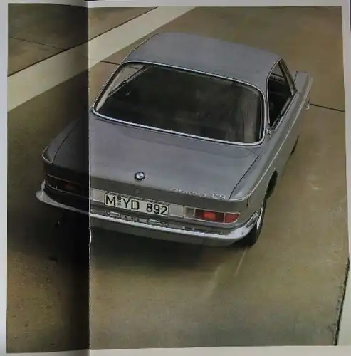 BMW 2000 CS Automatic Modellprogramm 1968 Automobilprospekt (7684)