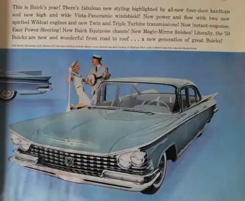 Buick Electra Modellprogramm 1959 Automobilprospekt (7704)