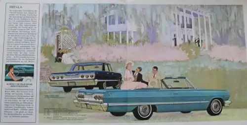 Chevrolet Modellprogramm 1963 Automobilprospekt (7715)