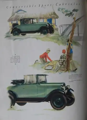 Chevrolet Modellprogramm 1926 Automobilprospekt (7723)