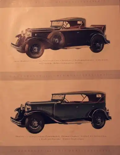 Chevrolet Modellprogramm 1931 Automobilprospekt (7727)