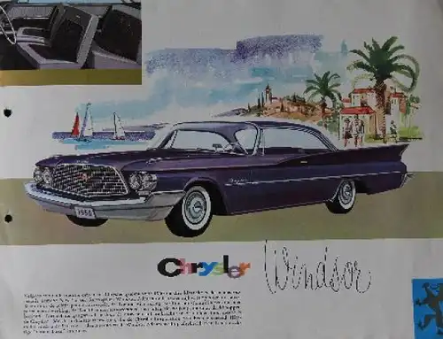 Chrysler Modellprogramm 1960 Automobilprospekt (7737)