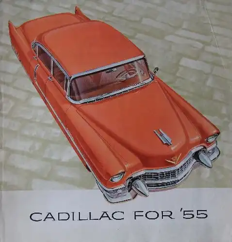 Cadillac Modellprogramm 1955 Automobilprospekt (7756)