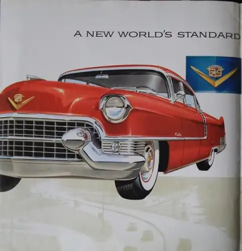 Cadillac Modellprogramm 1955 Automobilprospekt (7756)