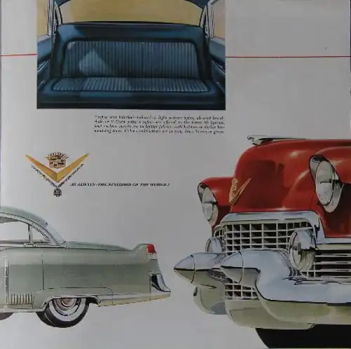 Cadillac Modellprogramm 1954 Automobilprospekt (7765)