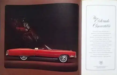 Cadillac Modellprogramm 1972 Automobilprospekt (7767)