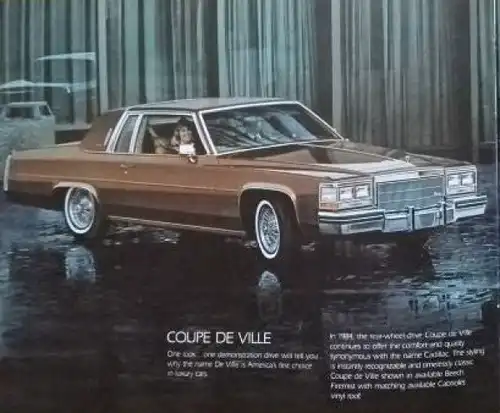 Cadillac Modellprogramm 1984 Automobilprospekt (7776)