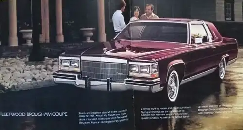 Cadillac Modellprogramm 1984 Automobilprospekt (7776)