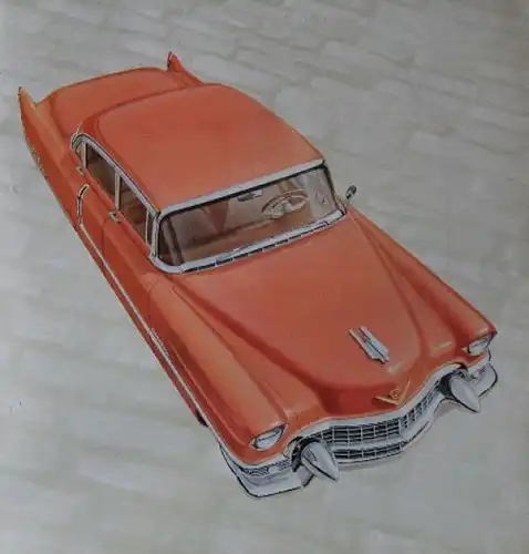 Cadillac Modellprogramm 1955 Automobil-Prestigeprospekt (7786)