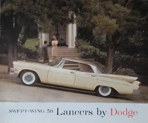 Dodge Lancer Modellprogramm 1958 Automobilprospekt (7822)