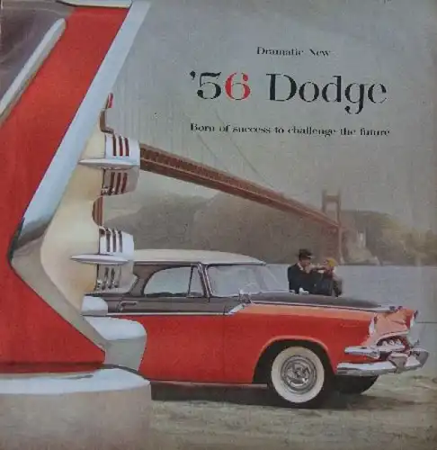 Dodge Modellprogramm 1956 "Dramatic new" Automobilprospekt (7827)