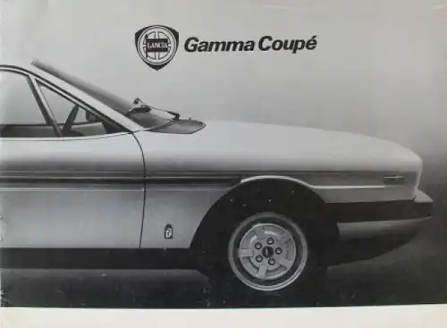 Lancia Gamma Coupe Modellprogramm 1979 Automobilprospekt (7897)