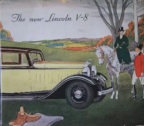 Lincoln Modellprogramm 1933 Automobil-Prestigeprospekt (7903)