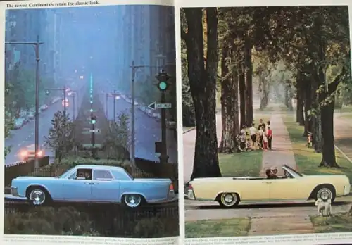 Lincoln Modellprogramm 1964 Automobilprospekt (7910)