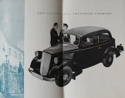 Opel Modellprogramm 1935 Automobilprospekt (7922)