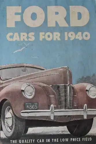 Ford Modellprogramm 1940 Automobilprospekt (7943)