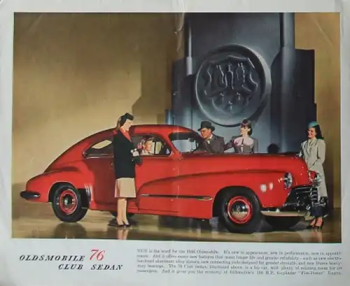 Oldsmobile Modellprogramm 1946 Automobilprospekt (7952)