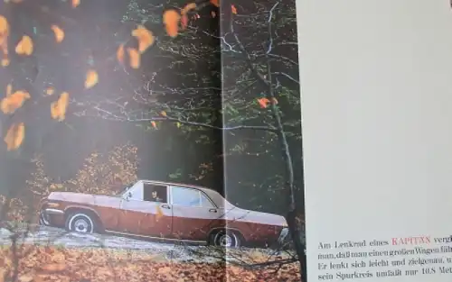 Opel Kapitän Admiral Modellprogramm 1966 Automobilprospekt (7985)