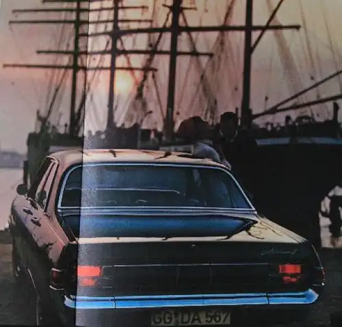 Opel Kapitän Admiral Modellprogramm 1966 Automobilprospekt (7999)