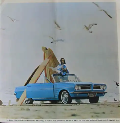 Pontiac Tempest Modellprogramm 1963 Automobilprospekt (8009)