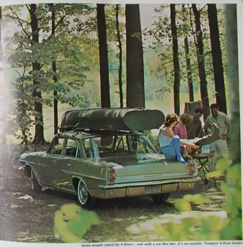 Pontiac Tempest Modellprogramm 1963 Automobilprospekt (8009)