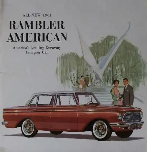 American Motors Rambler American Modellprogramm 1961 Automobilprospekt (8035)