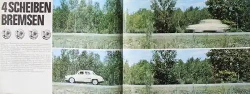 Renault Dauphine Gordini Modellprogramm 1965 Automobilprospekt (8044)