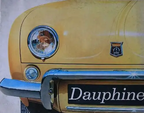 Renault Dauphine Modellprogramm 1962 Automobilprospekt (8052)