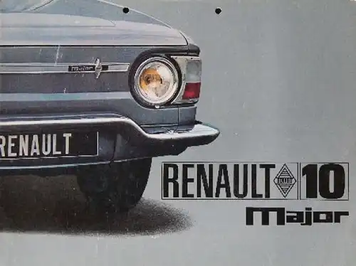 Renault 10 Major Modellprogramm 1966 Automobilprospekt (8055)